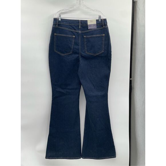 Boden Jeans High Rise Flare Women Size 18‎ R Blue New - Picture 5 of 12